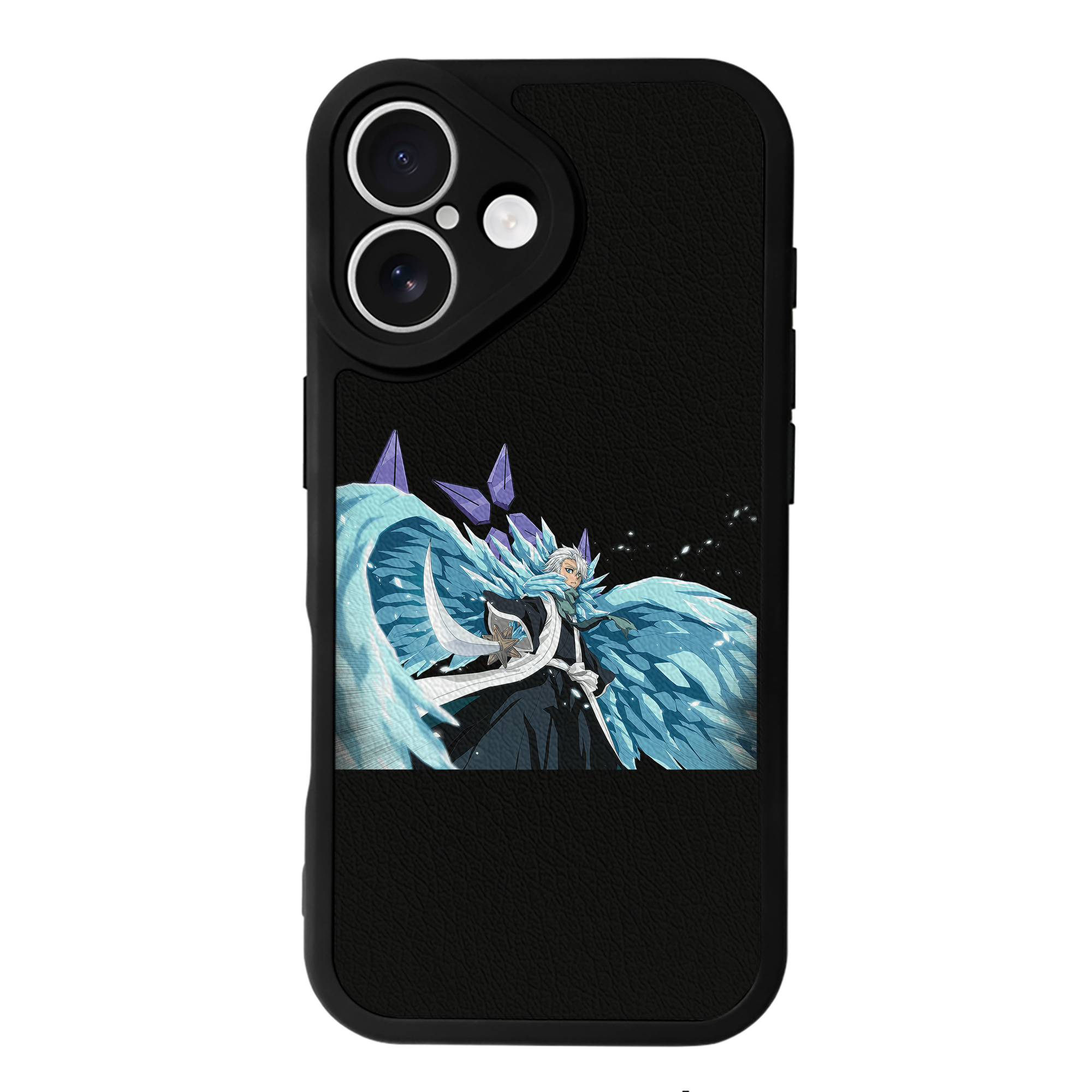 （画像用） ブリーチ 日番谷冬獅郎（ひつがや とうしろう） BLEACH Hitsugaya Toushirou 【iPhone 16シリーズ対応】シリコンスマホケース（レザー調） 材質：シリコン